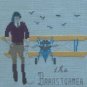 Vintage Renie Gloth Studio - The Barnstormer - Airplane Pilot Framed Needlework