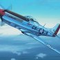 Original Raymond Waddey Painting Aviation Art US Air Force P51 Mustang Aircraft