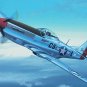 Original Raymond Waddey Painting Aviation Art US Air Force P51 Mustang Aircraft