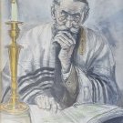 1965 Ida Libby Dengrove The Rabbi Twelve Drawings of Jewish Life Lithograph Art
