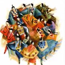 Signed Daniel Ramirez Saginaw Chippewa Native American Watercolor Art Print Signed Daniel Ramirez Saginaw Chippewa Native American Watercolor Art Print