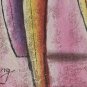 Signed Benjamin Benyamin Long Untitled 5 MEN Judaica Art Painting ISRAELI ARTIST