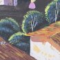 1992 Signed Fernandez Latino Hispanic South America Town Village Painting Art