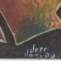 2001 Scarce Painting by Jeff Joseph Haitian Contemporary Abstract Art Portrait