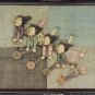 Rare Signed J. Roybal - 4 Girls Riding on Scooters - Child Art Painting Series