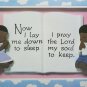 Now i lay me down to sleep LORD'S PRAYER African American Art NURSERY CHILDREN