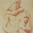 1971 Signed TEE JAY JOHNSTON Fatherhood 19/100 After Dark LGBT Cover Art Print 1971 Signed TEE JAY JOHNSTON Fatherhood 19/100 After Dark LGBT Cover Art Print