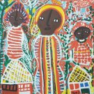 2002 Louisiane Saint Fleurant Vodou Naif Haitian Master Artist Painting Haiti