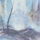 Original Rare FRANCES JAKOB Landscape Watercolor Painting Merritt Island Florida