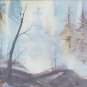 Original Rare FRANCES JAKOB Landscape Watercolor Painting Merritt Island Florida