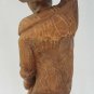 Vintage & Original Hand Carved Man African Caribbean Wood Statue Folk Art Haiti