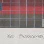 1979 Signed Drummel - Red Embracement - 15/15 Serigraph GEOMETRIC ABSTRACT Art