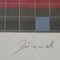 1979 Signed Drummel - Red Embracement - 15/15 Serigraph GEOMETRIC ABSTRACT Art