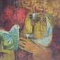 Signed ALVAR SUNOL MUNOZ-RAMOS L' Amitie Peasant Women Lithograph Art Print