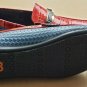 NWOB Encore Fiesso Red & Blue Two Tone Slip On Loafers Dress Shoes F 1325 Miami