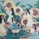 Eugenia Louis - Beautiful Latina Women in Field of Sunflowers Mexico Art Print Eugenia Louis - Beautiful Latina Women in Field of Sunflowers Mexico Art Print