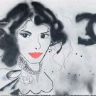 Signed Blaco COCO CHANEL Mixed Media Contemporary Graffiti Street Pop Art Canvas