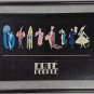 1981 Erte People Large Framed Art Deco Lithograph Poster Fashion Print