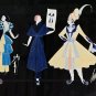 1981 Erte People Large Framed Art Deco Lithograph Poster Fashion Print