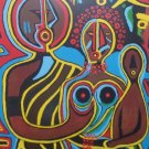 1971 Signed & Numbered 17/200 ADEMOLA OLUGEBEGOLA "FAMILY" Afrocentric Art Print
