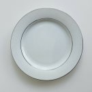(4) Baum Brothers Fine China 6 3/4" Bread & Butter Plates White Floral Pattern