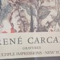 1976 RENE CARCAN GRAVURES - MULTIPLE IMPRESSIONS - NEW YORK LITHOGRAPH POSTER