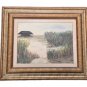 1978 Signed Lydia Forte Santiago Framed Original Landscape Watercolor Painting