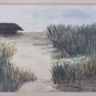 1978 Signed Lydia Forte Santiago Framed Original Landscape Watercolor Painting