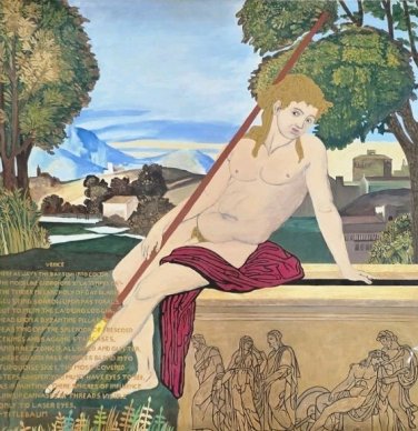 1994 Richard Titlebaum VENICE Painting Dedicated to the Memory of LEO TOLSTOY