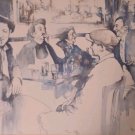 Rare & Signed Jonas Gerard - TIME OFF - 6/300 Framed Color Lithograph Art Print