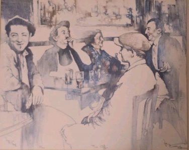 Rare & Signed Jonas Gerard - TIME OFF - 6/300 Framed Color Lithograph Art Print