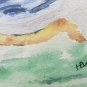 1971 Original & Vintage Signed H. Burr Abstract Art Framed Painting