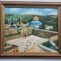 Original & Signed MOSHE KATZ Wailing Wall Jerusalem, Israel Judaica Art Painting