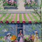 Vintage Signed Elaine Roth Southern Women Street Scene Mixed Media Art Painting Vintage Signed Elaine Roth Southern Women Street Scene Mixed Media Art Painting