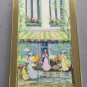 Vintage Signed Elaine Roth Southern Women Street Scene Mixed Media Art Painting