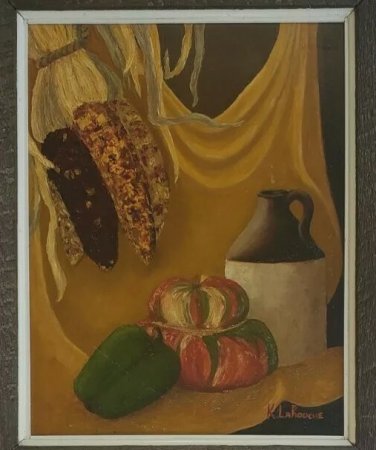 Signed Kay LaRouche Still Life Art Original Painting Fairfax Virginia Artist
