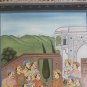 WOW! Original Mughal Indian Sikh Hindu Traditional Folk Art Painting on Silk #1