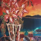 HAND SIGNED Linda Pirri “ROMANCE” Hawaii Tropical Framed Lithograph Art Print HAND SIGNED Linda Pirri “ROMANCE” Hawaii Tropical Framed Lithograph Art Print