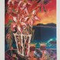 HAND SIGNED Linda Pirri âROMANCEâ Hawaii Tropical Framed Lithograph Art Print
