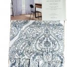 (1) Linden Street Naturals LIGHT INDIGO - 3 Way Hang Single Curtain Panel 50x84