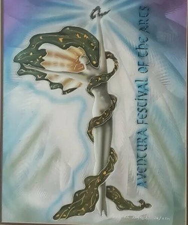 SIGNED & NUMBERED MICHAEL ISRAEL AVENTURA FESTIVAL OF THE ARTS METALLIC ETCHING
