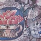 FRAMED THEO TOBIASSE SHAVOUT PLATE IV EXHIBITION LITHO PRINT WITHOUT BORDER