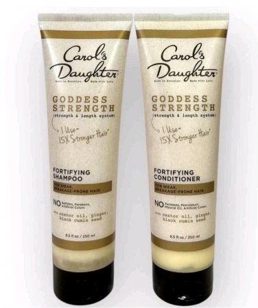 NEW Carol's Daughter Goddess Strength Fortifying Shampoo & Conditioner 8.5 oz