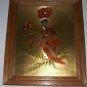 Vintage 1970's Michelle Emblem Original Foil & Handpainted Art "Poppy Nymph" Sig