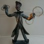 RARE VINTAGE MID CENTURY CIRCUS CLOWN WIRE PAPER MACHE SCULPTURE by PACO VALLE