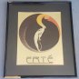 Signed Vintage 1979 Erte "L' Amour" Gold Foil Poster Print Art Mirage Editions