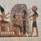 Ramses II & The Tree of Life Atum Thoth Sestat Egypt Kemet Papyrus Art Painting