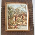 LISTED ARTIST Signed Ludovic J. Simpson Haitian Art Village Scene Painting Haiti