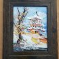 WOW! 1983 Rare Signed Morris Katz Art Textured Oil Painting on Masonite Board