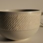 Crate & Barrel 2 PC Cup & Saucer Set Prairie Kathleen Wills Beige Textured Japan